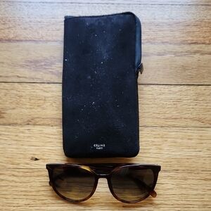 Celine Gradient Tortoise Sunglasses with Black Case - No Scratches